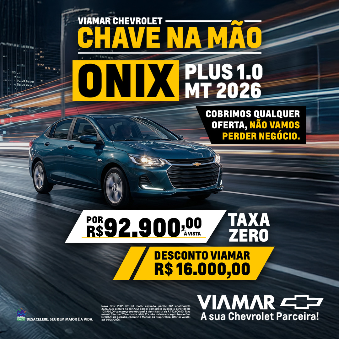 Oferta banner destaque ONIX PLUS 1.0 MT